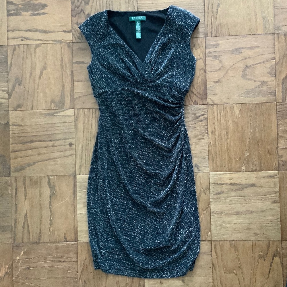 Lauren Ralph Lauren sparkle dress shimmer party mini dress